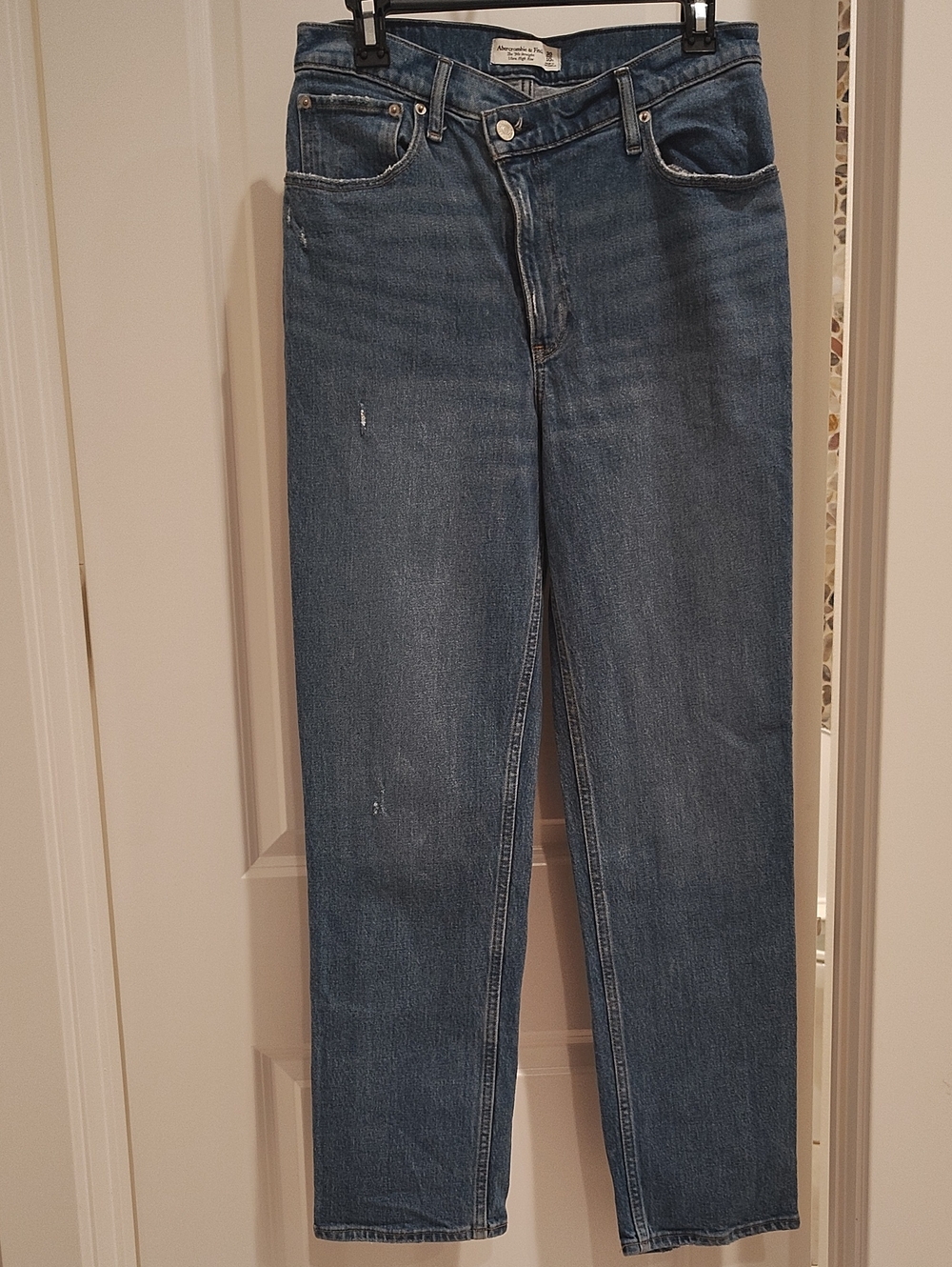 Abercrombie & Fitch Light Blue High-Rise '90s Straight Jeans
